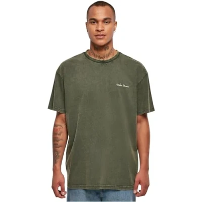 Abbildung von Urban Classics Small Embroidery Tshirt basic, Herren, Größe: XL, Bottlegreen