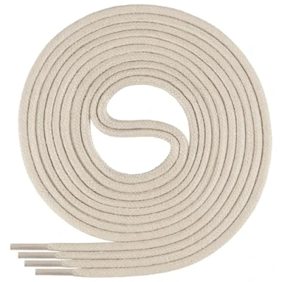 Abbildung von Di Ficchiano gewachste runde Schnürsenkel, Schuhband, Laces, Durchmesser 2 4 mm für Businessschuhe, Anzugschuhe und Lederschuhe Farbe: light.beige Länge: 120cm