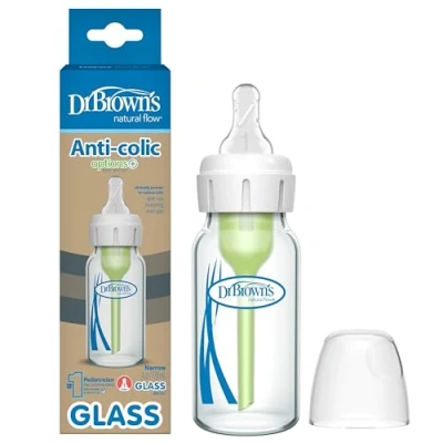 Abbildung von Dr. Brown&#039;s Options+ Anti Kolik Glasflasche, schmal, 120 ml