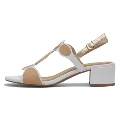 Abbildung von MARCO TOZZI Damen Sandalen mit Absatz Elegant Vegan, Weiß (White Comb), 39 EU