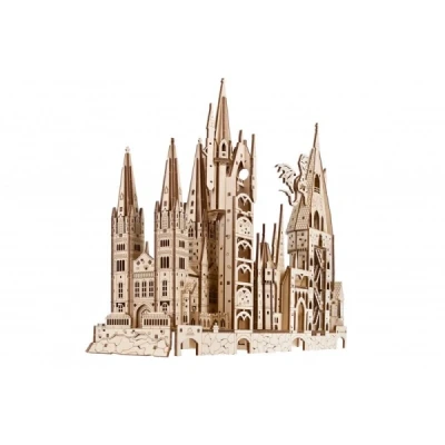 Abbildung von UGEARS Harry Potter Hogwarts Schloss Bausteine für Erwachsene Holzpuzzle Teenager 3D Puzzles Modell