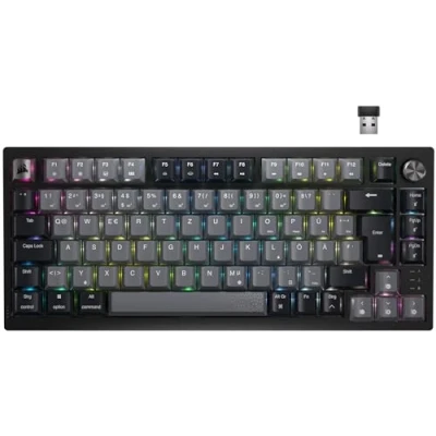 Abbildung von CORSAIR K65 Plus Wireless 75% RGB Hot Swap Fähige Mechanische Gaming Tastatur Vorgeschmierte MLX Red Linear Switches Dual Layer Sound Dampening PBT Keycaps QWERTZ DE Schwarz