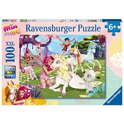 Abbildung von Ravensburger Kinderpuzzle 13388 Wahre Einhorn Freundschaft 100 Teile XXL Mia and Me Puzzle für Kinder ab 6 Jahren, Yellow
