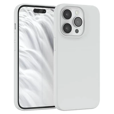 Abbildung von EAZY CASE Premium Silikon Handyhülle kompatibel mit iPhone 14 Pro, Slimcover Kameraschutz und Innenfutter, Silikonhülle, Schutzhülle, Bumper, Handy Case, Hülle, Softcase, Beere