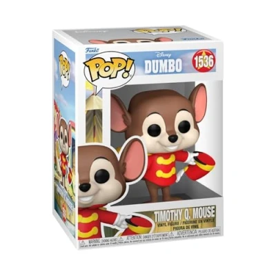 Abbildung von Funko Pop! Disney: Dumbo Timothy Q.Mouse Vinyl Sammelfigur Geschenkidee Offizielle Handelswaren Spielzeug Für Kinder und Erwachsene Movies Fans Modellfigur Sammler Display