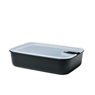 Abbildung von Mepal Frischhaltedose EasyClip Schüssel mit Deckel &amp; Klickverschluss Geeignet für Mikrowelle, Dampfgarer, Kühl und Gefrierschrank Luftdicht auslaufsicher 2250 ml Nordic black