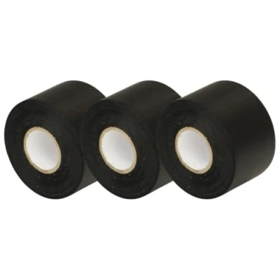 Abbildung von GOCABLETIES Isolierband Schwarz 50 mm x 33 m strapazierfähiges, selbstklebendes zum Schutz, Bündeln und Reparieren von Kabeln 3 Rollen