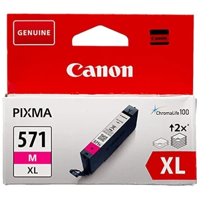 Abbildung von Canon Originaltinte CLI 571XL M, Größe XL, Magenta, Recyclebare Verpackung