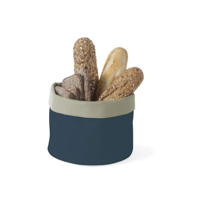 Abbildung von HENDI Gastro Brottasche Ø 15 x cm Baumwolle grau dunkel rund, Servier Brotbeutel kaufen