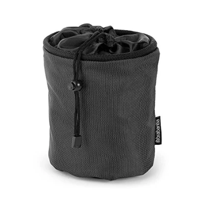 Abbildung von Brabantia Wäscheklammernbeutel Bis 150 Wäscheklammern Langlebige und robuste Mit Kordelzug Wetterfesten Materialien Befestigen Sie ihn an Ihrer Wäschespinne Schwarz 28 x 18 17.5 cm