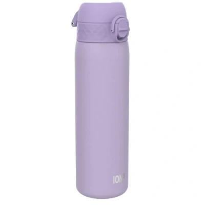 Abbildung von Ion8 Vakuumisolierte Edelstahl Trinkflasche, 500 ml, Auslaufsicher, Einhandöffnung, Sichere Verriegelung, Spülmaschinenfest, Tragegriff, Leicht zu Reinigen, Langlebig &amp; Kratzfest, Helles Lila