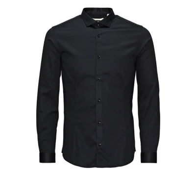 Abbildung von Jack &amp; Jones Businesshemd, Herren, Größe: Small, Black
