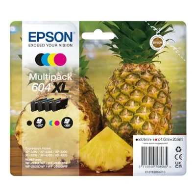 Abbildung von Epson Orginal 604XL Tinte Ananas Multipack 4 farbig 604XL, XP 2200 2205 3200 4205 WF2910DWF WF2930DWF WF2950DWF, ReadyPrint Flex Tintentarife