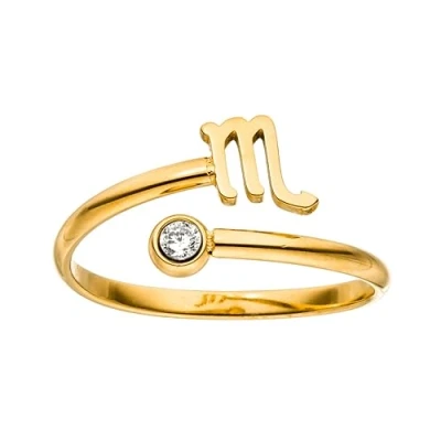 Abbildung von Purelei® Sternzeichen Ring Widder (Silber) Wasserfester Damenring aus langlebigem Edelstahl Verstellbare Ringe von Größe 60 bis 66 Modeschmuck für deinen individuellen Look