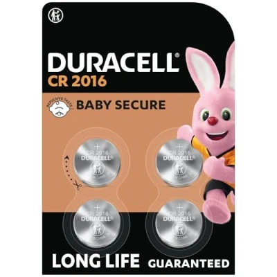 Abbildung von Duracell CR2016 Knopfzellen (4 Stück), CR 2016 Lithium Knopfzelle 3 V