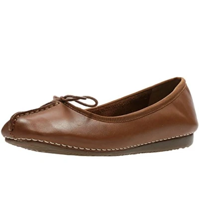 Abbildung von Clarks Damen Freckle Ice Ballerinas, Dark Tan Lea, 43 EU