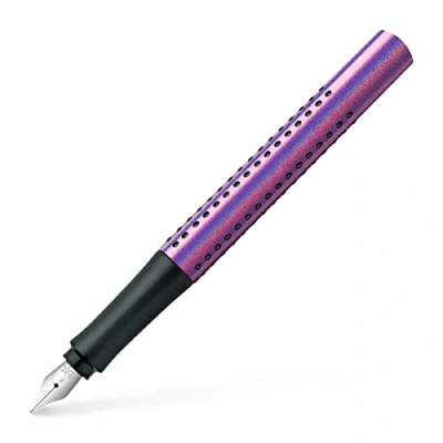 Abbildung von FABER CASTELL 140841 Füller Grip Edition Glam, Federbreite F, violet, 1 Stück