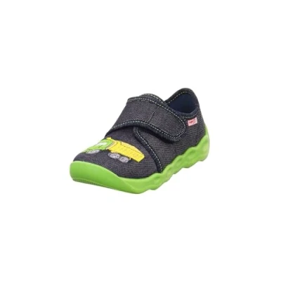 Abbildung von Superfit Jungen BUBBLE Hausschuhe, BLAU/GRÜN 8030