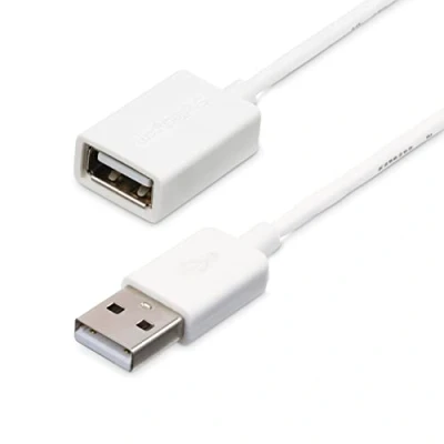 Abbildung von StarTech.com 1m USB 2.0 Verlängerungskabel A auf Stecker/Buchse Weiß (St) (Bu) Verlängerung