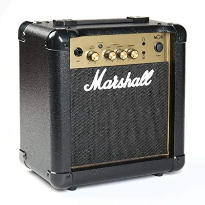 Abbildung von Marshall MG10G Gitarren Combo Verstärker, Übungsverstärker, geeignet für E Gitarre Schwarz und Gold