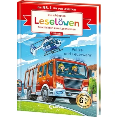 Abbildung von Die schönsten Leselöwen Geschichten zum Lesenlernen Polizei und Feuerwehr: Seit 50 Jahren lernen Kinder mit den erfolgreich lesen Jubiläumssammelband ersten Selberlesen ab 6