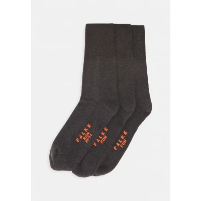 Abbildung von Falke RUN 3PACK Unisex Anatomical Plush SOLE Socken, Größe: 39 41, Dark grey