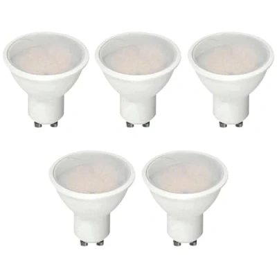 Abbildung von ZONE LED SET, GU10 Lampen, Nicht dimmbar, 10W, Warmweiß 3000K, 70W Halogenlampen Äquivalent, 1000 Lumen, 100 Grad, Strahlwinke, Spot, Glühbirne (5er Pack)