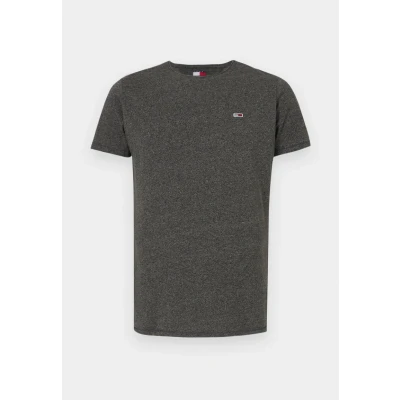 Abbildung von Tommy Jeans SLIM Jaspe NECK Tshirt basic, Herren, Größe: XS, Black