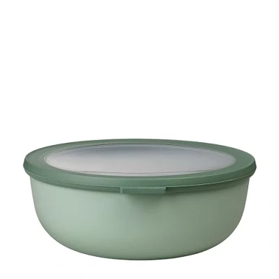 Abbildung von Mepal Multi Bowl Cirqula Round Mikrowellen Geschir Geeignet als Luftdichte Aufbewahrungsbox für den Kühlschrank, Mikrowellengeschirr &amp; Frischhaltedosen 2250 ml Nordic sage