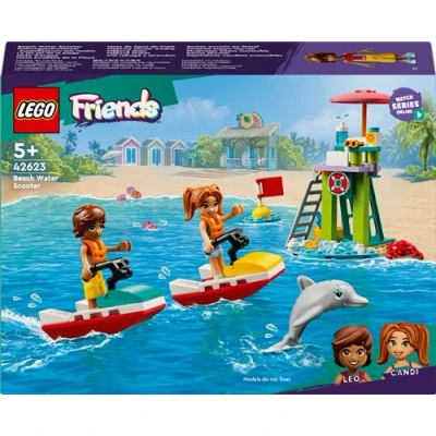 Abbildung von Lego Friends Rettungsschwimmer Aussichtsturm mit Jetskis, Kinderspielzeug, Geschenkidee für Mädchen und Jungen ab 5 Jahren 2 Spielfiguren Delfin, Jetski Spielzeug 42623