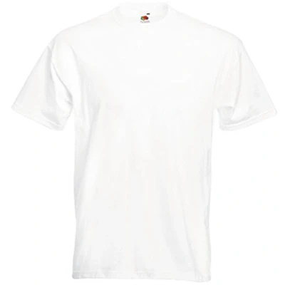 Abbildung von Fruit of the Loom Herren Super Premium Kurzarm T Shirt M weiß