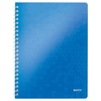 Abbildung von Leitz 46380036 Kollegblock WOW, A4, PP, kariert, holzfrei, 80 Blatt, blau metallic