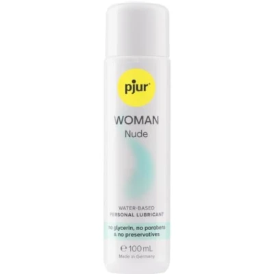 Abbildung von pjur WOMAN Nude (100ml) Natürliches Gleitgel auf Wasserbasis frei von Konservierungsstoffen &amp; Parabenen speziell für Frauen