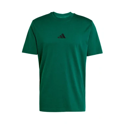 Abbildung von adidas Herren Essentials SMALL Logo Single Jersey Tee, Collegiate Green/Black, L