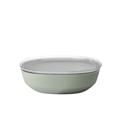 Abbildung von Mepal Servierschale mit Deckel Silueta Spülmaschinen und mikrowellenfest Salatschüssel Tapas Teller Geschirr 4000 ml Nordic sage