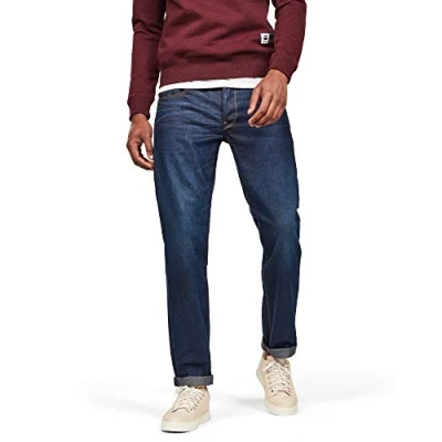 Abbildung von G Star 3301 Straight Jeans Leg, Herren, Größe: 33x34, Hydrite denim