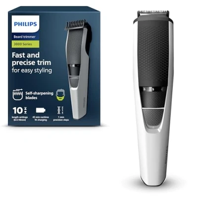 Abbildung von Philips Barttrimmer Serie 3000 mit Lift &amp; Trim Technologie (Modell BT3206/14)