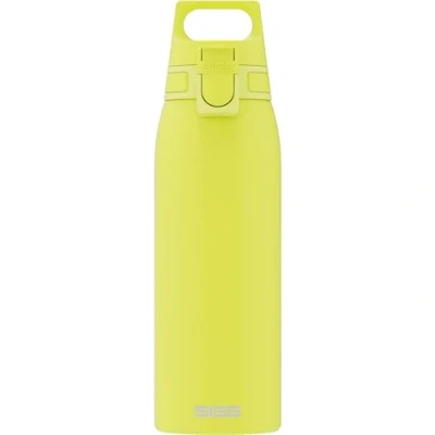Abbildung von SIGG Edelstahl Trinkflasche Shield ONE Ultra Lemon Für Kohlensäurehaltige Getränke Geeignet Auslaufsicher Federleicht BPA frei Outdoor &amp; Fitness helles Zitronengelb 1L