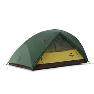 Abbildung von Naturehike Star River Zelt 2 Personen Doppelzelt Ultraleichtes Rucksackreisen Wasserdicht Wandern Camping (Olivgrün)