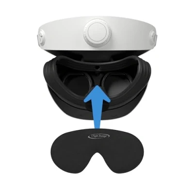 Abbildung von Digicharge Objektivschutz Objektivabdeckung für PS VR2, VR 2 Linse Kappe, PSVR2 Schutz, staubdicht und Kratzfest, 14 mm Dicker Schaumstoff, schützt alle vor Staub, einschließlich Sensor