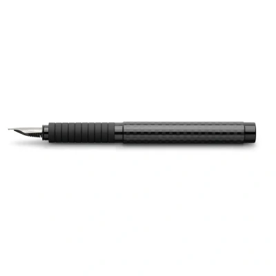 Abbildung von Faber Castell 148823 Füllfederhalter Basic Black Carbon, Feder B, schwarz