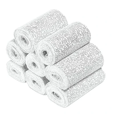 Abbildung von Navaris Gipsbinden 8er Set zum Babybauch bemalen 8x Gips Abdruck Binden 10 x 300 cm für Schwangerschaftsbauch Verband Gipsabdruck Basteln schnelltrocknend.