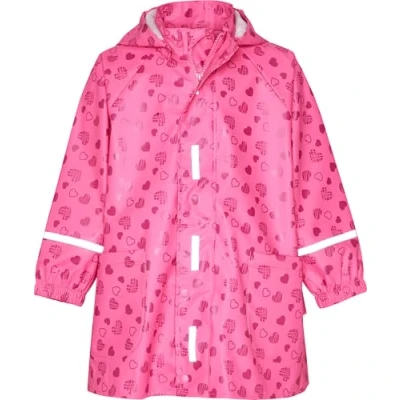 Abbildung von Playshoes Herzchen Regenjacke / wasserabweisende Jacke für Kinder, Größe: 104, Pink