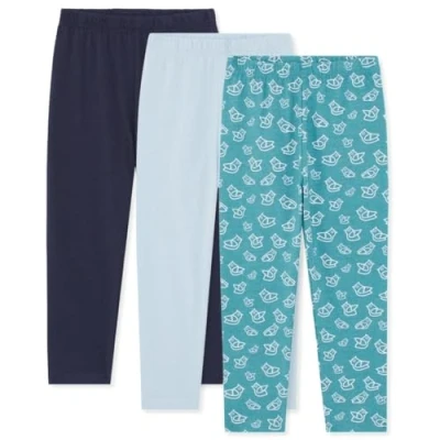 Abbildung von Bramble &amp; Bear Unisex Baby (3er pack) Weiche Für Und Kleinkinder Leggings, Blau Sortiert, 18 24 Monate EU