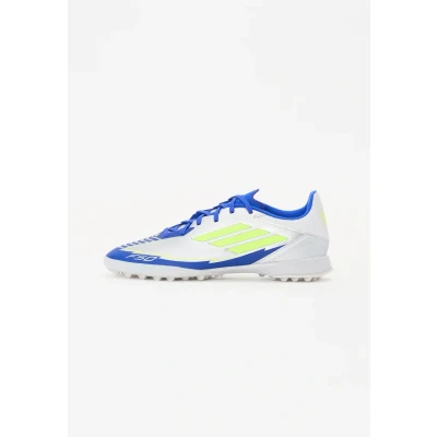 Abbildung von adidas Performance Messi F50 League Boots TURF Fußballschuh Multinocken, Herren, Größe: 40, Silver/yellow/blue Schuhe