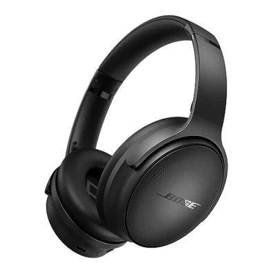 Abbildung von Bose QuietComfort SC Kabellose Kopfhörer mit Noise Cancelling, Bluetooth Over Ear Kopfhörer, bis zu 24 Stunden Akkulaufzeit, Soft Case, Schwarz