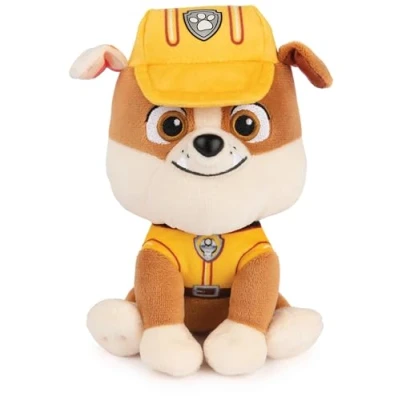 Abbildung von PAW PATROL GUND Rubble Plüschtier, 15 cm hochwertiges Kuscheltier für Fans der beliebten TV Serie, ab 1 Jahr empfohlen