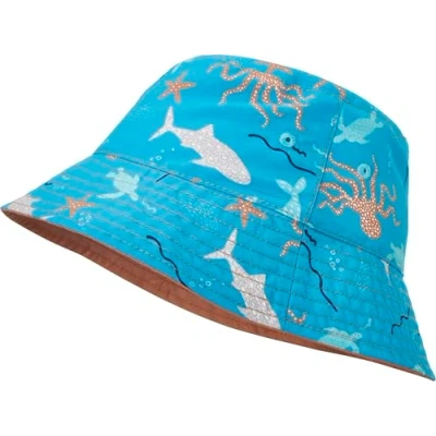 Abbildung von Playshoes Jungen UV Schutz Fischerhut Bademütze Kopfbedeckung, Meerestiere, 55cm