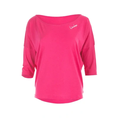 Abbildung von Winshape 3/4 ARM Sport Tshirt, Damen, Größe: XXL, Deep pink
