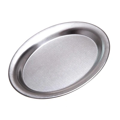 Abbildung von HENDI Kaffeetablett oval 20 x 14 cm Edelstahl satiniert stapelbar, Kaffeehaustablett
